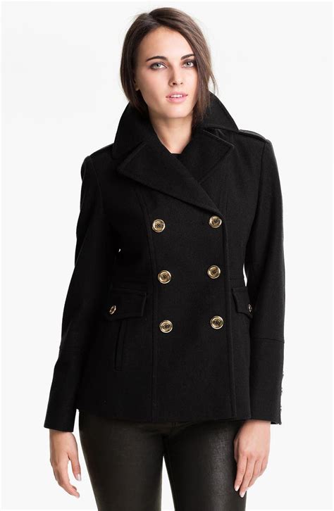 michael kors wool blend double breasted peacoat reddit|Wool Blend Peacoat .